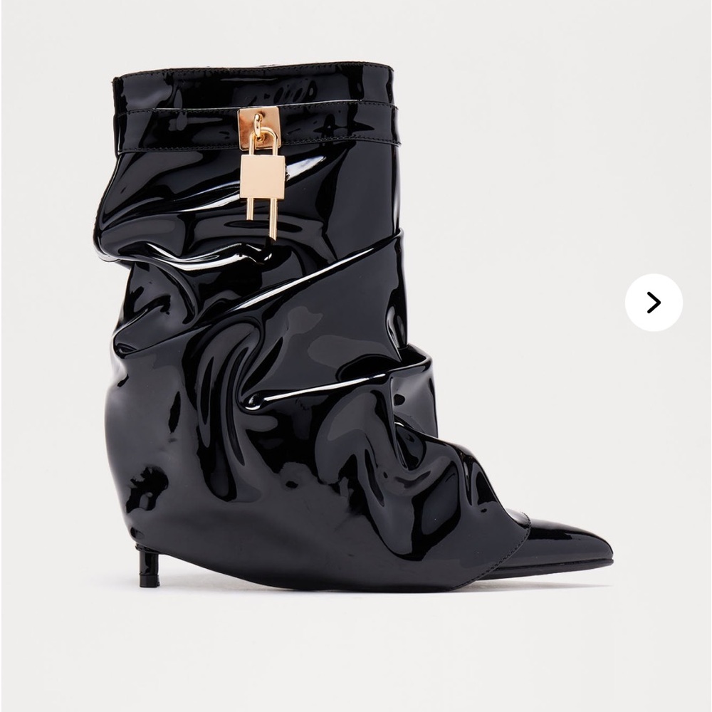 Patent Leather Black Women's Boots